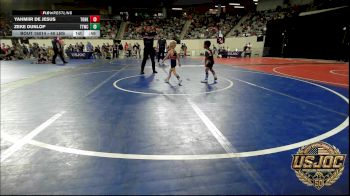 40 lbs Round Of 32 - YahMiir De Jesus, Team Of Hard Knox vs Zeke Dunlop, Team Tulsa Wrestling Club