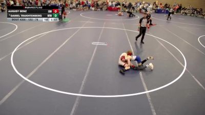 12U - 78 lbs Cons. Round 5 - August Benz, Elk River Wrestling vs Daniel Trakhtenberg, Wayzata Youth Wrestling