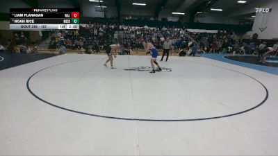 157 lbs Quarterfinal - Noah Rice, Messiah vs Liam Flanagan, Washington And Lee