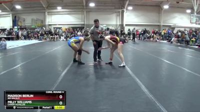 135 lbs Cons. Round 4 - Madison Berlin, Big Walnut vs Milly Williams, Canon-McMillan