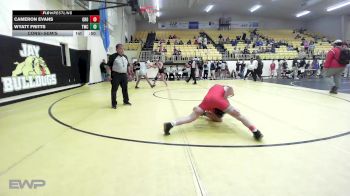106 lbs Consolation - Cameron Evans, Grove vs Wyatt Fritts, Tahlequah Wrestling Club