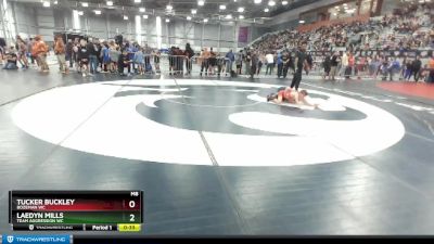 83 lbs Champ. Round 2 - Laedyn Mills, Team Aggression WC vs Tucker Buckley, Bozeman WC