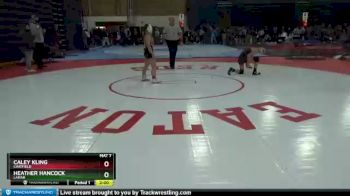 100 lbs Champ. Round 2 - Caley Kling, Chatfield vs Heather Hancock, Lamar