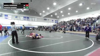 190 lbs Champ. Round 1 - Madison Sandres, Norwalk vs Mikeila Rodriguez, Lakewood