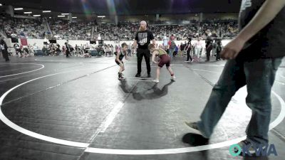 66 lbs Consi Of 8 #1 - Silvie Rodanski, Cleveland Takedown vs Wyatt Tate, Bridge Creek Youth Wrestling