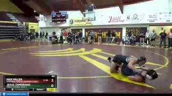 165 lbs Champ. Round 1 - Jesus Zamorano, Menlo College (Calif.) vs Max Miller, Southern Oregon University (Ore.)