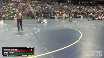 2A 126 lbs Cons. Round 3 - Hunter Feagan, Rutherfordton-Spindale vs Trey Story, Bandys