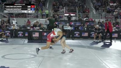 53 kg 3rd Place Match - Jaslynn Gallegos, Cardinal WC vs Kaelani Shufeldt, Cardinal WC