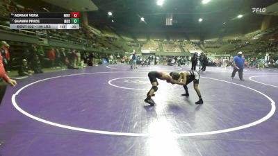 106 lbs 7th Place - Adrian Vera, North vs Shawn Price, Mission Oak