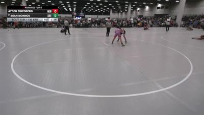 132 lbs Champ. Rd Of 64 - Sean Monroe, Southern Illinois Regional Training Center vs Ayden Swedberg, Moyer Elite Wrestling