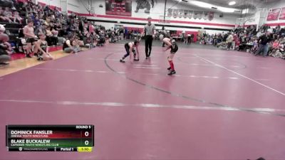 90 lbs Round 5 - Dominick Fansler, Odessa Youth Wrestling vs Blake Buckalew, Cameron Youth Wrestling Club