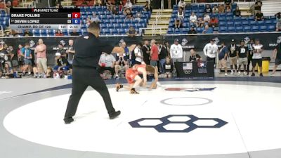 138 lbs Champ. Rd Of 128 - Drake Pollins, Michigan vs Deven Lopez, Colorado