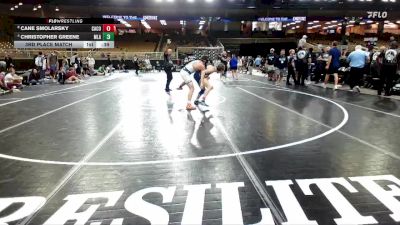 138 lbs 3rd Place Match - Christopher Greene, Mater Lakes Academy vs Cane Smolarsky, Camden County