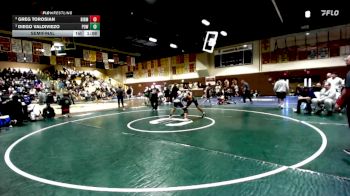 150 lbs Semifinal - Diego Valdiviezo, Poway vs Greg Torosian, Birmingham