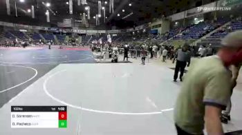 102 lbs Quarterfinal - Dylan Sorensen, Natrona Colts vs Dominic Pacheco, Overland High School