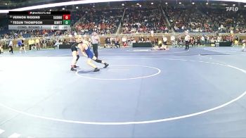 D2-157 lbs Cons. Round 2 - Vernon Riggins, Lakeshore HS vs Tegun Thompson, DeWitt HS