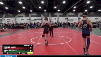 96 lbs Champ. Round 1 - Brayden Kittle, STRE vs Fischer Lance, CLMA