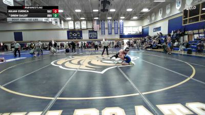 157 lbs Round Of 16 - Julian Cuenca, Yorktown vs Drew Daley, MetroWest United