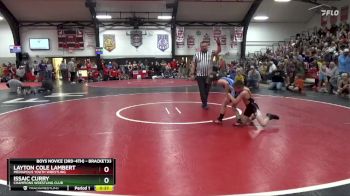 Quarterfinal - Layton Cole Lambert, Mediapolis Youth Wrestling vs Issaic Curry, Champions Wrestling Club