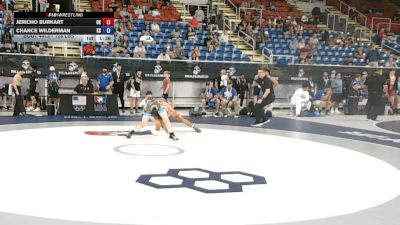 126 lbs Cons. Rd Of 128 - Jericho Burkart, Oklahoma vs Chance Wilderman, Kansas