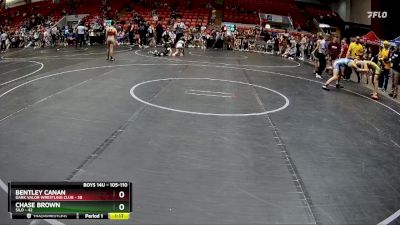 105-110 lbs Round 1 - Chase Brown, Silo vs Bentley Canan, Dark Valor Wrestling Club