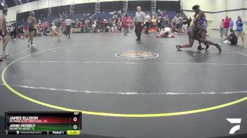 187 lbs Round 2 (4 Team) - James Ellison, NC Pride Elite Wrestling vs John Mosely, Palmetto White