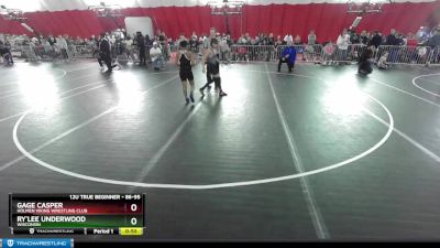 86-95 lbs Round 1 - Ry`lee Underwood, Wisconsin vs Gage Casper, Holmen Viking Wrestling Club