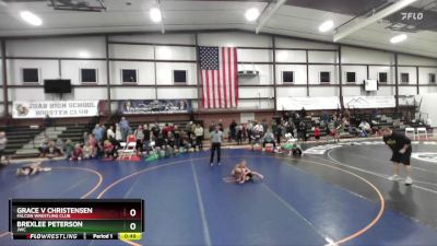 51 lbs Cons. Semi - Grace V Christensen, Falcon Wrestling Club vs Brexlee Peterson, JWC