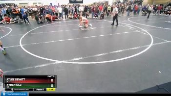 100 lbs Champ. Round 1 - Atlee DeWitt, IA vs Kyden Silz, CO