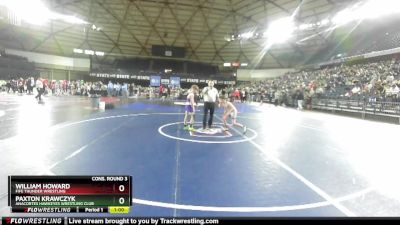 84 lbs Cons. Round 3 - Paxton Krawczyk, Anacortes Hawkeyes Wrestling Club vs William Howard, Fife Thunder Wrestling