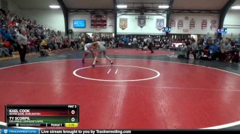 120 lbs 3rd Place Match - Ty Scorpil, Columbus Community/WMU vs Kael Cook, Notre Dame, Burlington