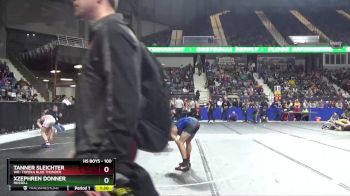 100 lbs Quarterfinal - Xzephren Donner, Russell vs Tanner Sleichter, WR- Topeka Blue Thunder