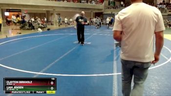 115 lbs Placement (4 Team) - Clayton Birkholz, HLWW vs Liam Jensen, St. Peter