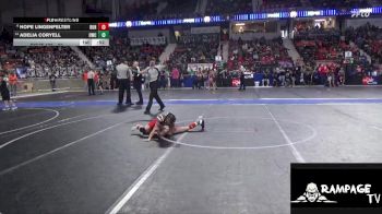 60 lbs Cons. Round 1 - Adelia Coryell, Oberlin Wrestling Club vs Hope Lingenfelter, Burlington