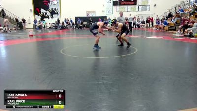 138 lbs Quarterfinal - Karl Price, Woodburn vs Izak Zavala, Hillsboro