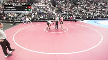 5A 190 lbs Champ. Round 1 - Hyrum King, Spanish Fork vs Kaden Kimber, Box Elder