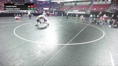 D3-165 lbs Quarterfinal - Jaxon Busse, Iowa-Grant/Highland vs Brandon Wright, Turtle Lake/Clayton