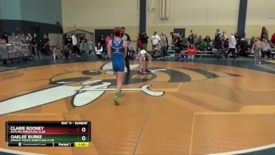 80 lbs Round 2 - Claire Rooney, Outlaw Wrestling Club vs Oaklee Burke, Cresco Youth Wrestling Club