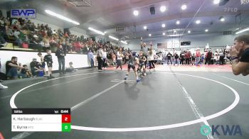 52 lbs Rr Rnd 2 - Killian Harbaugh, Black Fox Wrestling Club vs Tiana Byrne, Miami Takedown Club