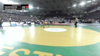 Boys 1A 126 lbs Champ. Round 2 - Michael Bustos, Wapato vs Beaudi Shaeffer, Connell