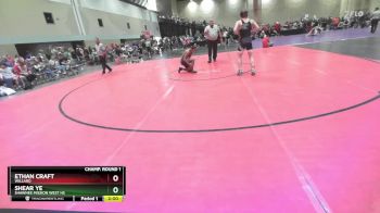 132 lbs Champ. Round 1 - Shear Ye, Shawnee Mission West HS vs Ethan Craft, Willard