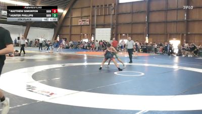 100 lbs 5th Place - Matthew Simonton, Barn Brothers vs Hunter Phillips, Barn Brothers