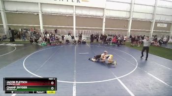 120 lbs Champ. Round 1 - Champ Snyder, Bonneville vs Jacob Pletsch, American Fork