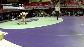 120 lbs Round 1 (4 Team) - Jaxzon Matteo, Norfolk vs Izaius McDonald, Cheyenne East