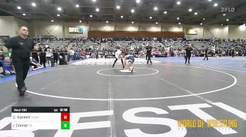 130 lbs Final - Cole Sackett, Team Hammer Academy vs Isaac Conner, Team Aggression