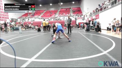80 lbs Final - Bowen Schubert, Chandler Takedown Club vs Braxton Elwell, Tuttle Wrestling