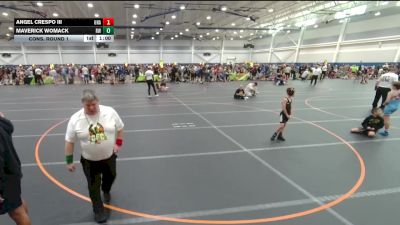 70 lbs Cons. Round 1 - Maverick Womack, Roundtree Wrestling vs Angel Crespo Iii, Unattached