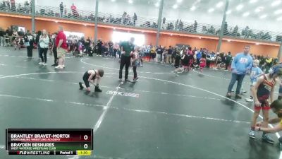 65 lbs Round 1 - Brayden Beshures, West Wateree Wrestling Club vs Brantley Bravet-Morton, Spartanburg Wrestling Academy