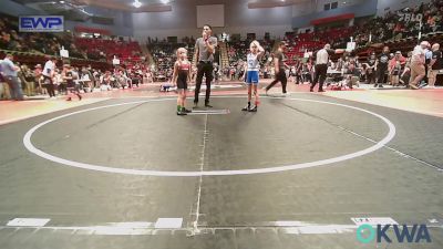 62 lbs Rr Rnd 4 - Peyton Brock, Glenpool Warriors vs Riley Keim, Wagoner Takedown Club