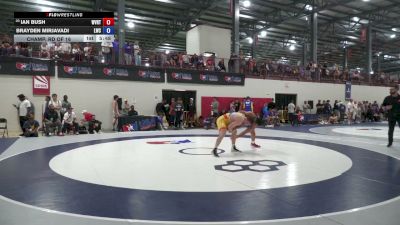 86 kg Champ. Rd Of 16 - Ian Bush, West Virginia Regional Training Center vs Brayden Mirjavadi, Laker Wrestling Club